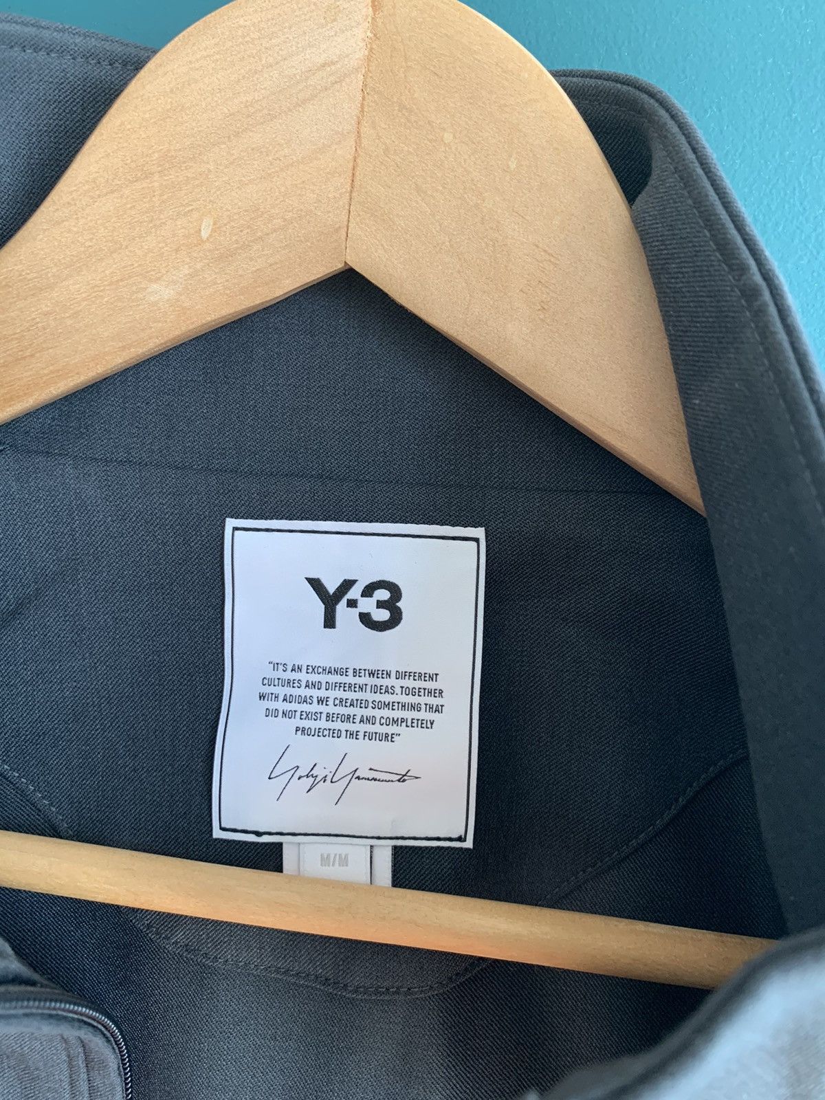 Y-3 Y-3 Grey Refined Wool Track Jacket Size US M / EU 48-50 / 2 - 3 Thumbnail