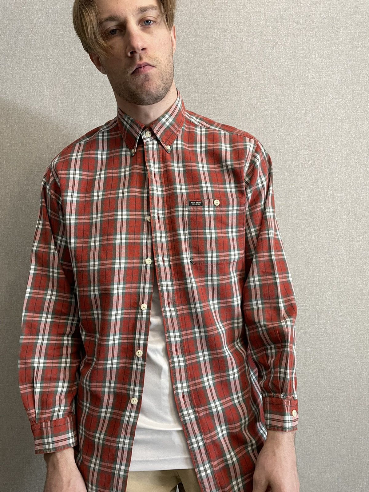 Other Ralph Laurent POLO SPORT Vintage Checkered Shirt Long sleeve Size US L / EU 52-54 / 3 - 3 Thumbnail