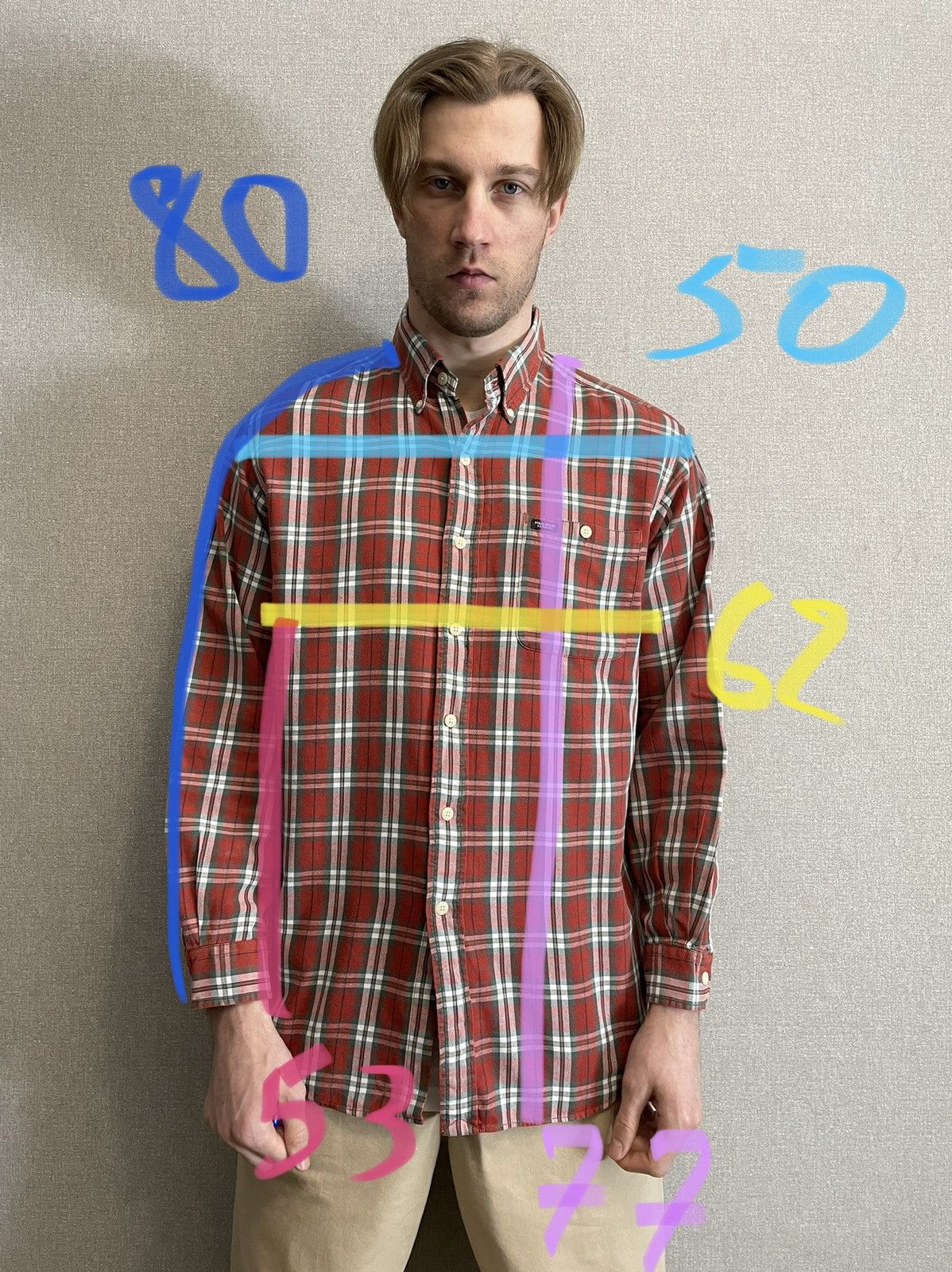 Other Ralph Laurent POLO SPORT Vintage Checkered Shirt Long sleeve Size US L / EU 52-54 / 3 - 13 Thumbnail