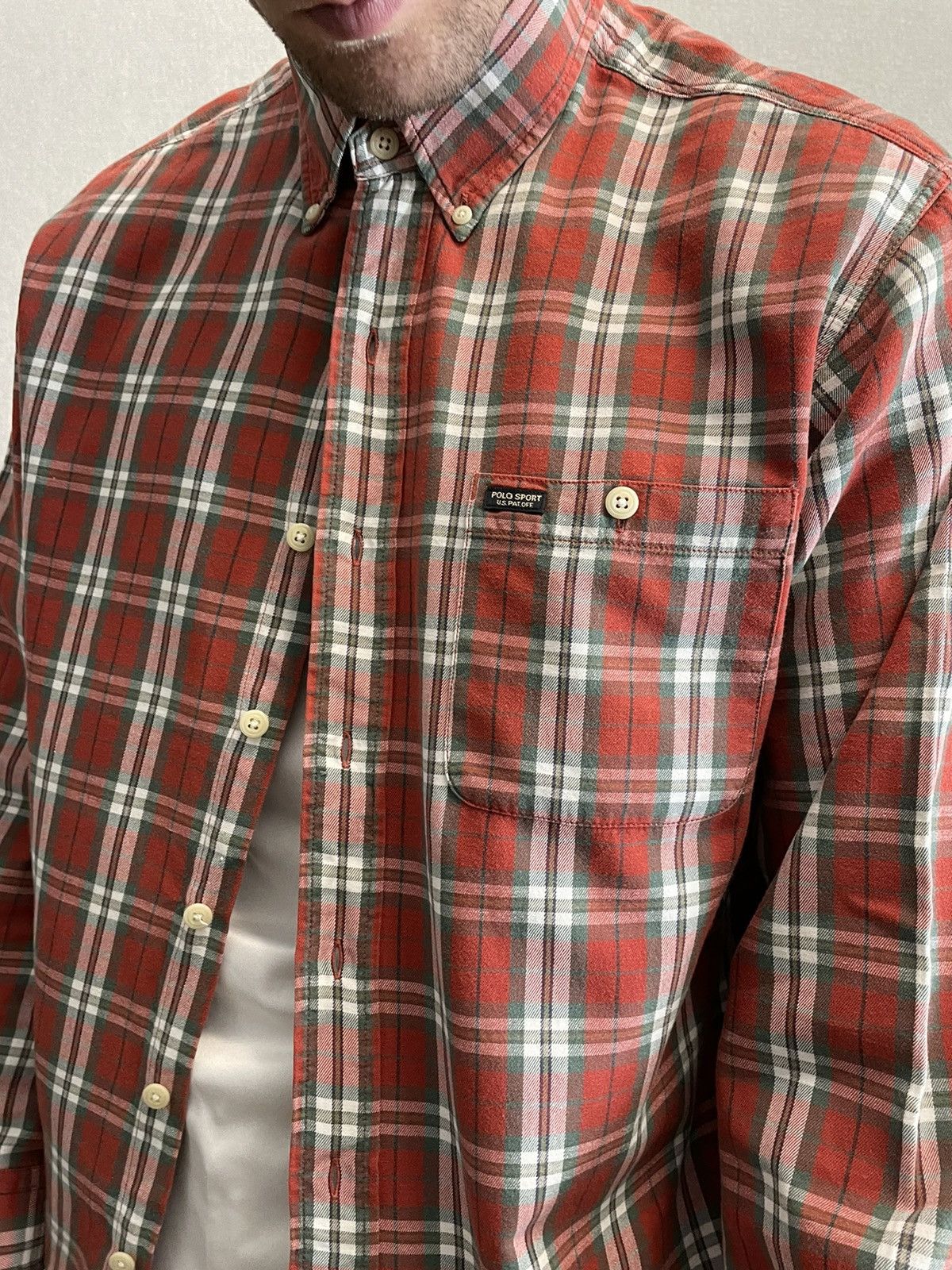 Other Ralph Laurent POLO SPORT Vintage Checkered Shirt Long sleeve Size US L / EU 52-54 / 3 - 5 Thumbnail