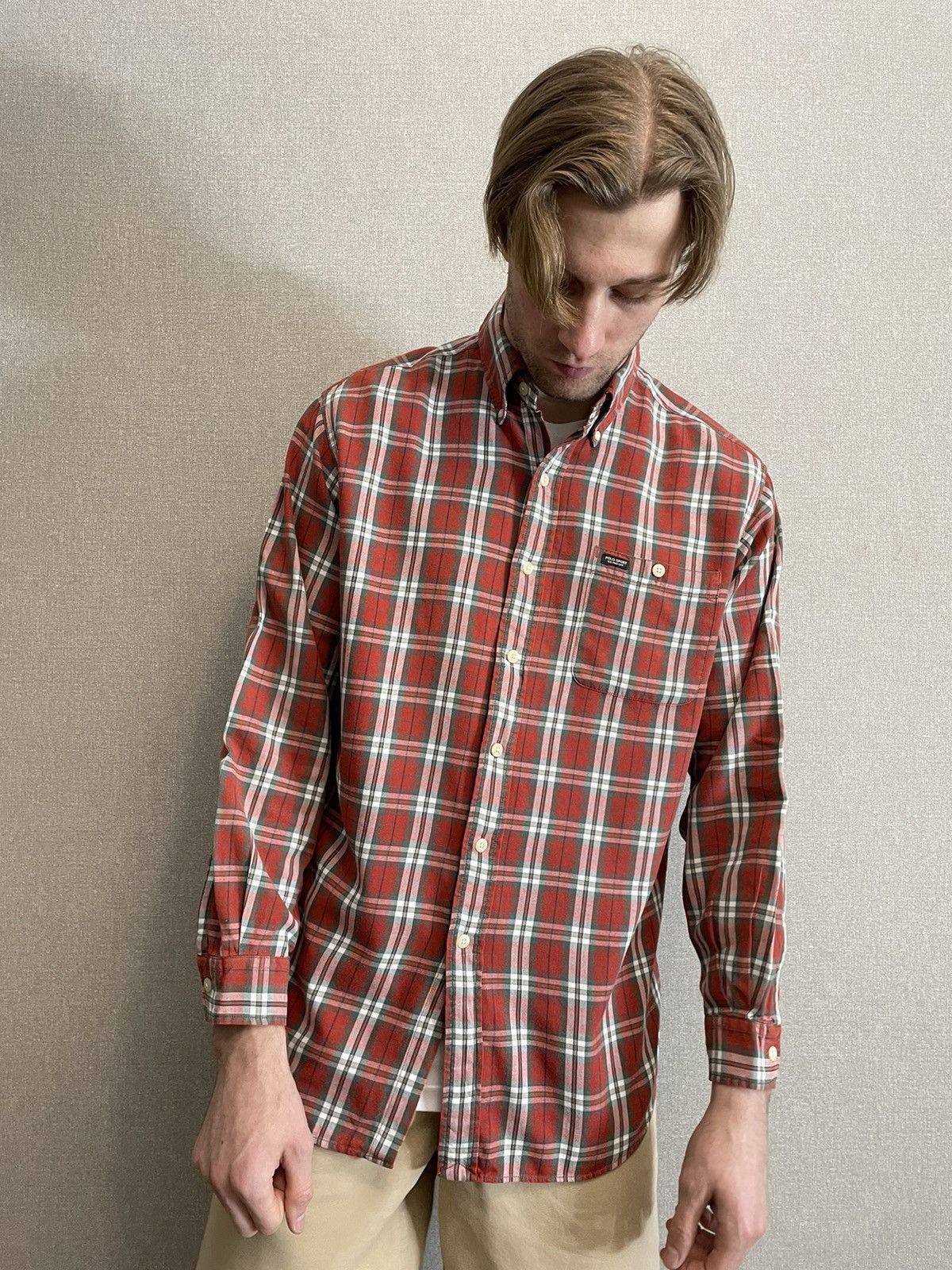 Other Ralph Laurent POLO SPORT Vintage Checkered Shirt Long sleeve Size US L / EU 52-54 / 3 - 4 Thumbnail
