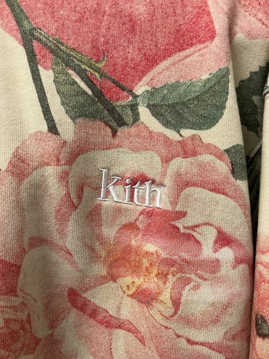 Kith peony best sale print hoodie