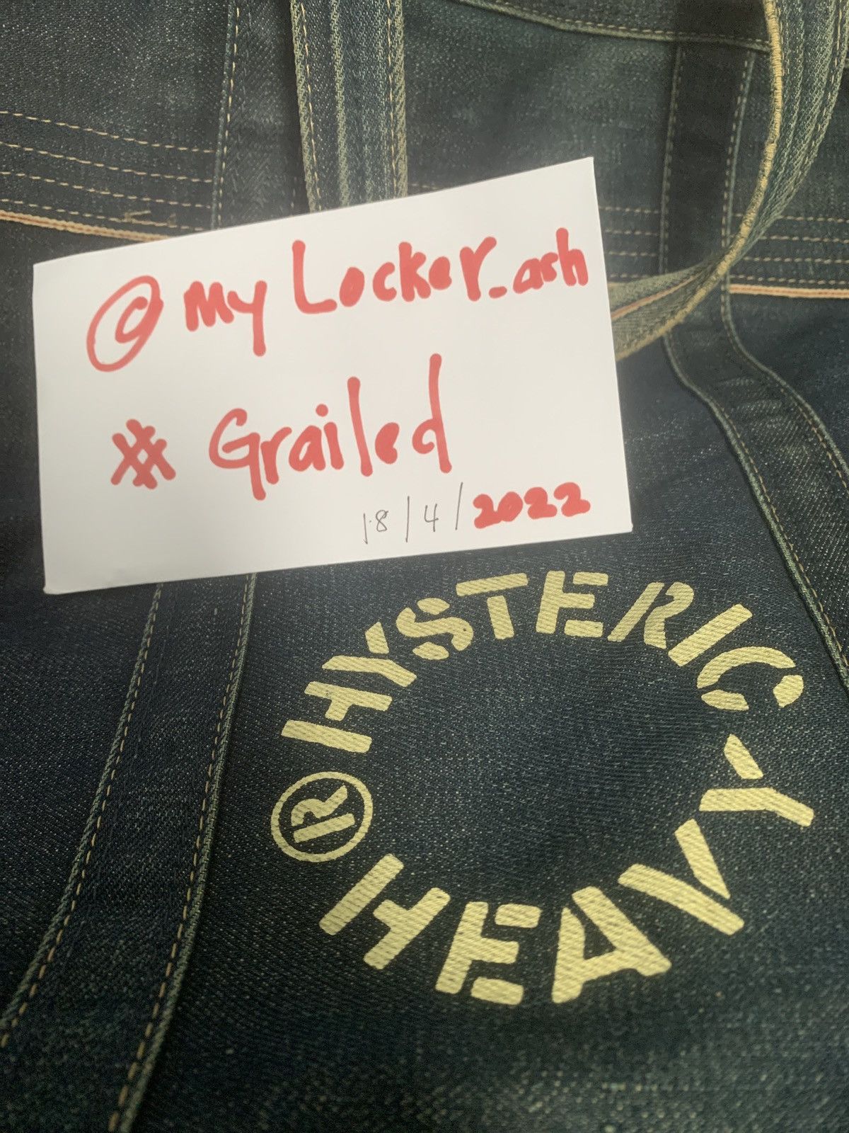 Hysteric Glamour Rare item Hysteric Glamour raw denim heavy Selvedge Size ONE SIZE - 12 Thumbnail