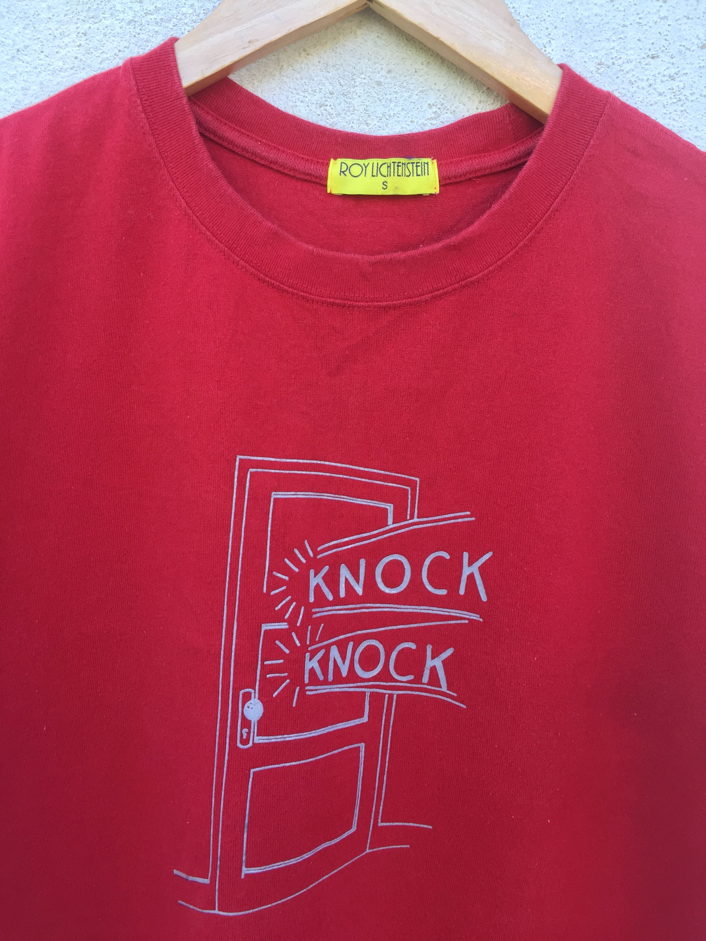 Andy Warhol × Art Comes First × Japanese Brand Roy Lichtenstein Artwork Knock Knock Pop Art Size US S / EU 44-46 / 1 - 3 Thumbnail