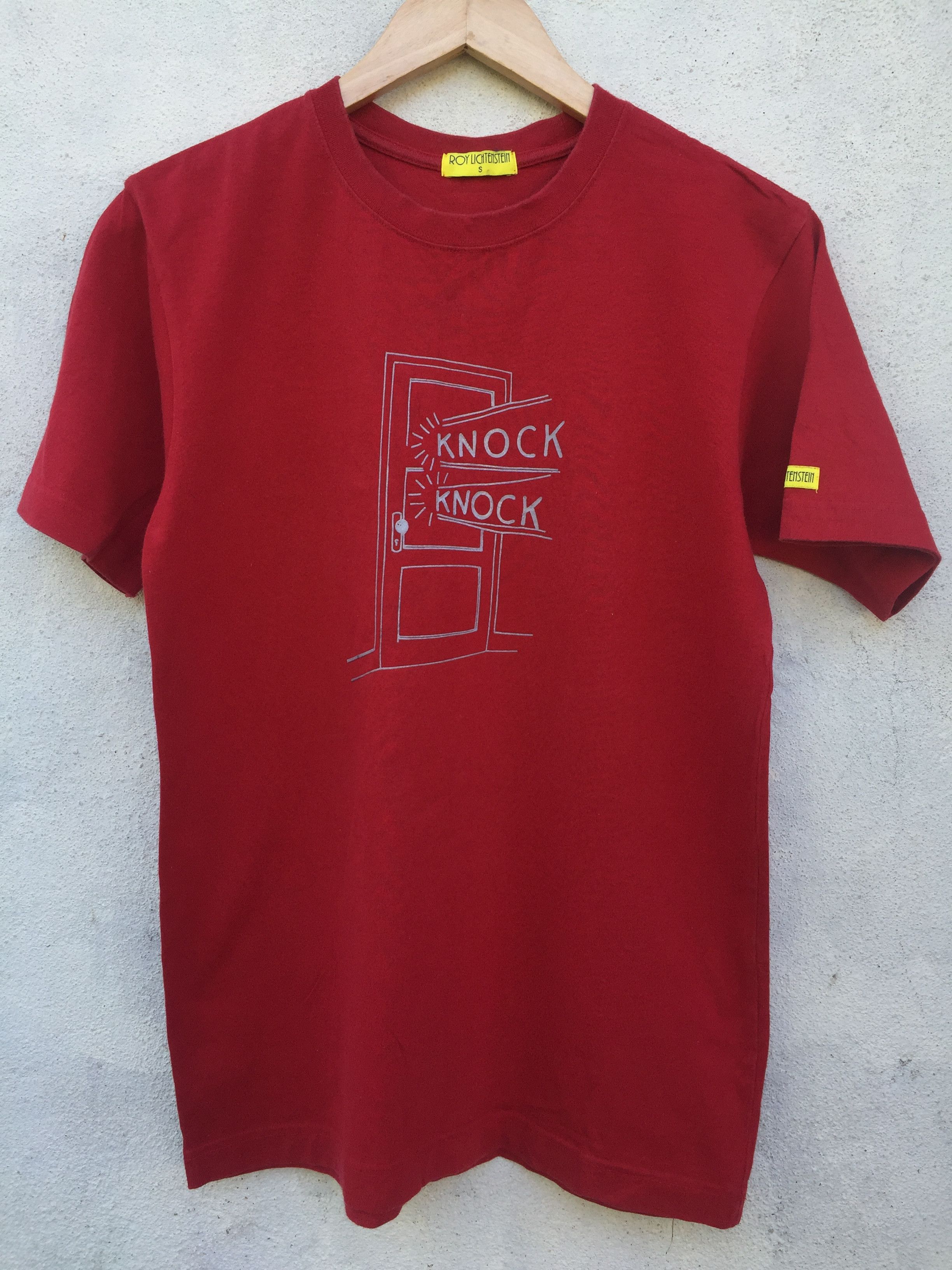 Andy Warhol × Art Comes First × Japanese Brand Roy Lichtenstein Artwork Knock Knock Pop Art Size US S / EU 44-46 / 1 - 2 Thumbnail