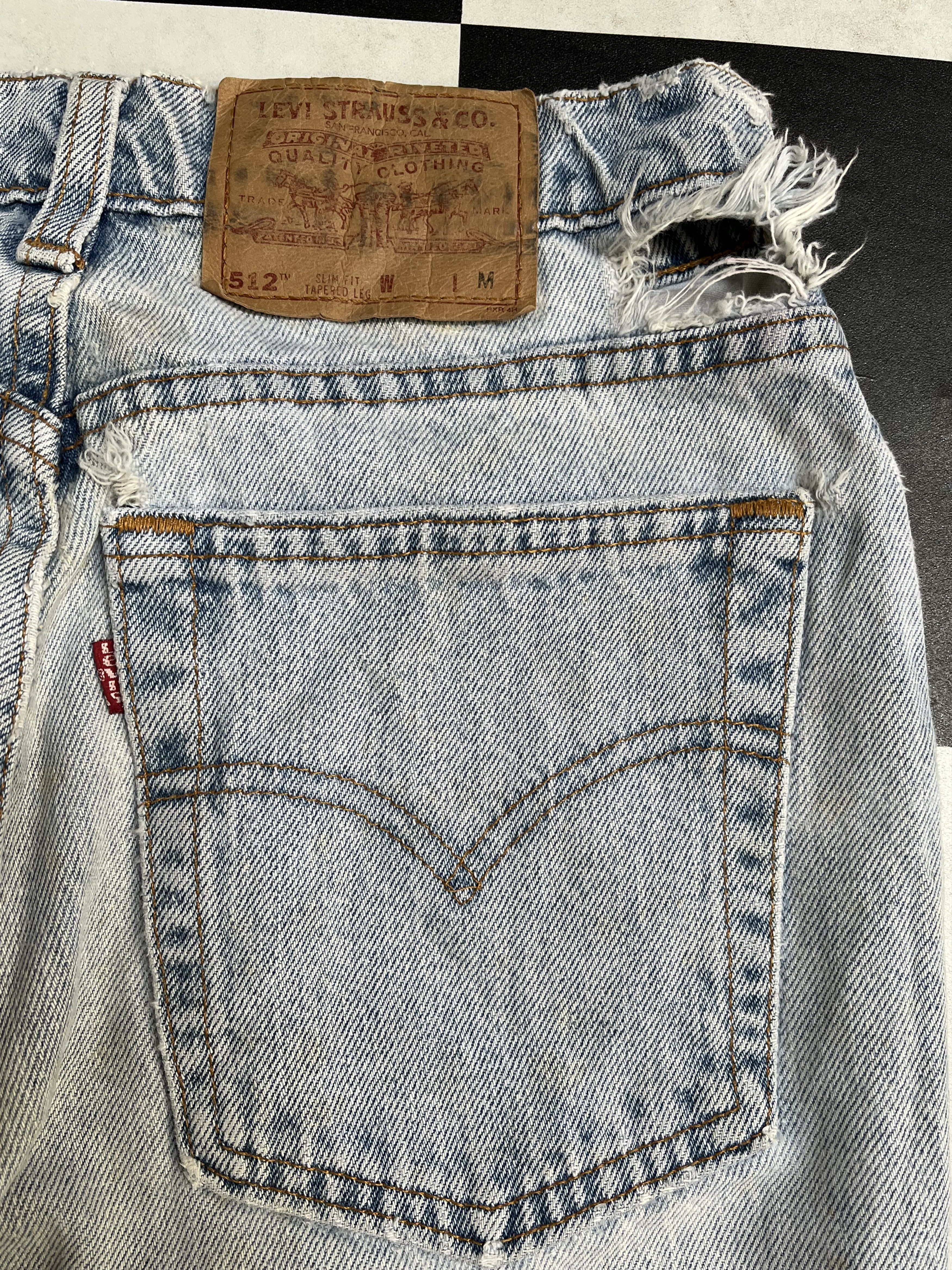 Levi's × Vintage Vintage 90s Levi's 512 Tapered Leg Jean Made in usa L223 Size US 28 / EU 44 - 12 Thumbnail