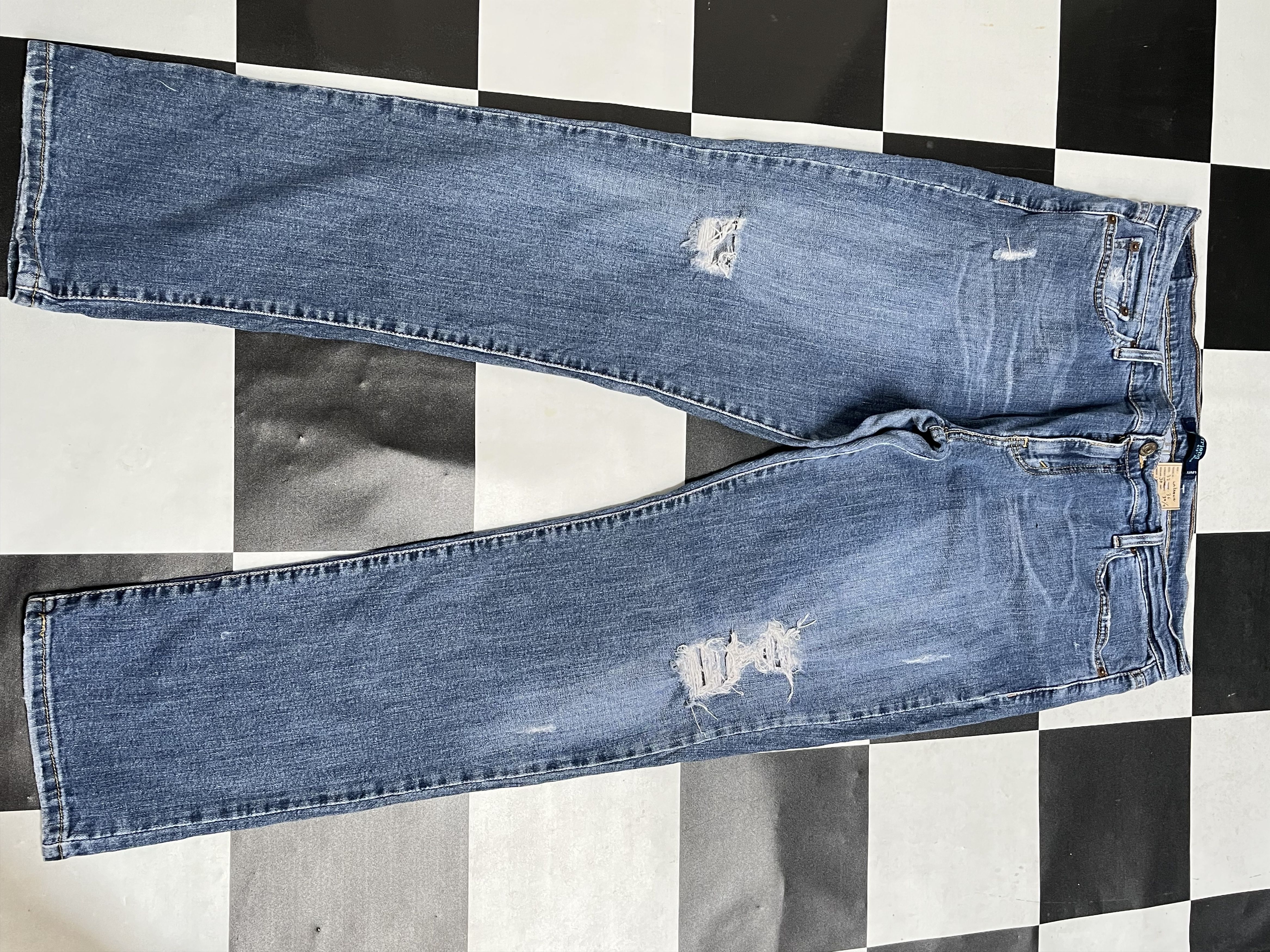 Levi's × Vintage Vintage Levis 513 Distressed Denim Jeans L226 Size US 36 / EU 52 - 1 Thumbnail