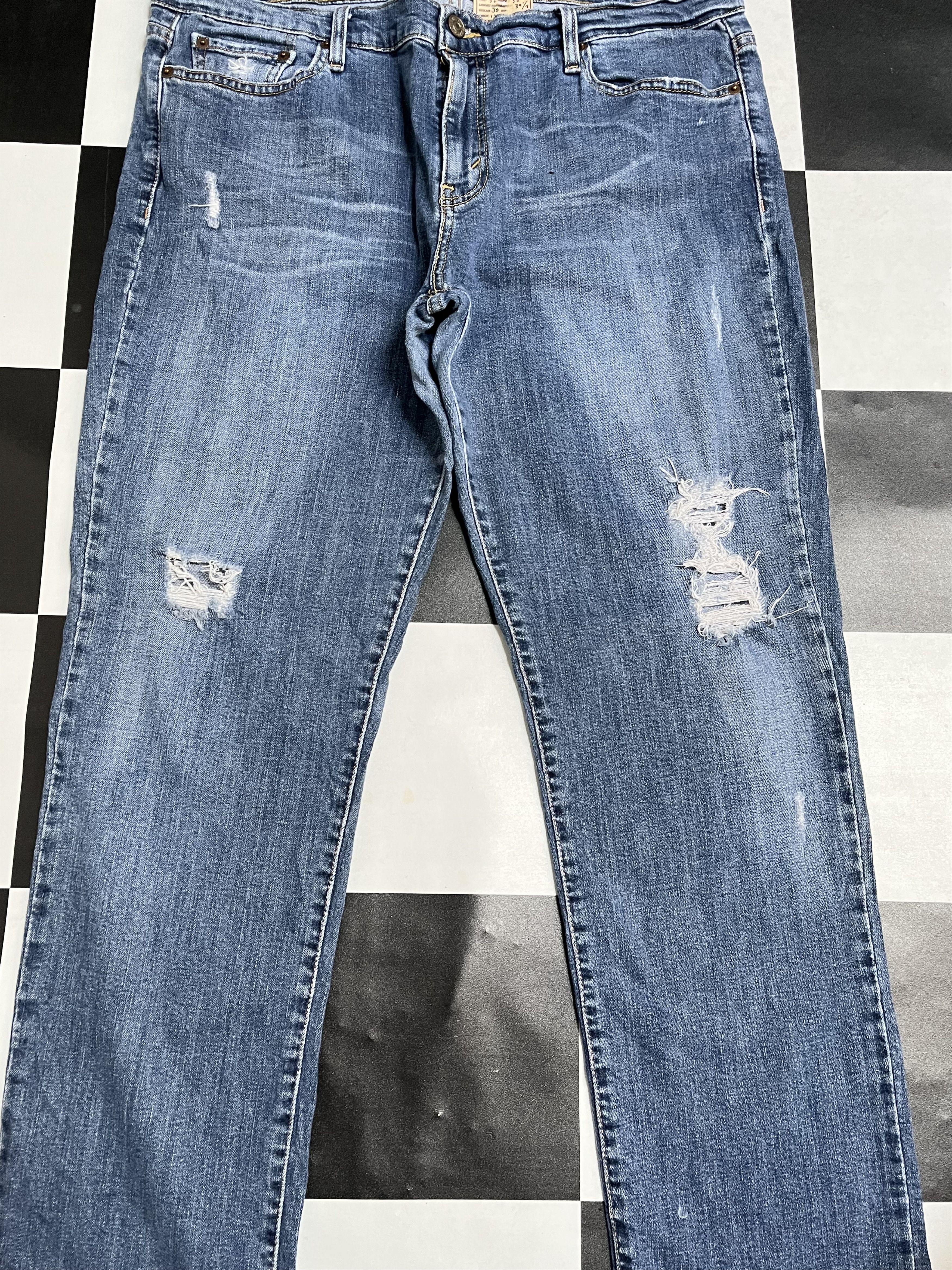 Levi's × Vintage Vintage Levis 513 Distressed Denim Jeans L226 Size US 36 / EU 52 - 3 Thumbnail