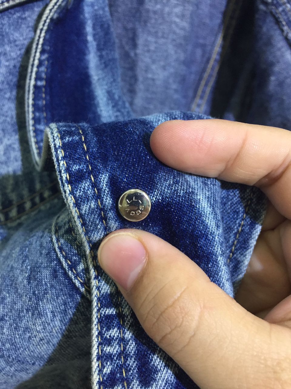 Japanese Brand × Vintage Vintage Stylish Sports Acid Wash Trucker Denim Jacket Size US M / EU 48-50 / 2 - 14 Thumbnail