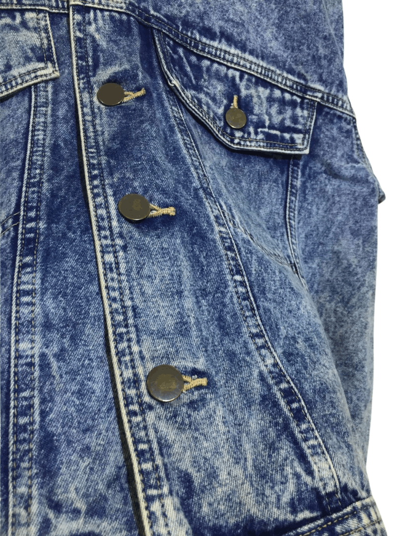 Japanese Brand × Vintage Vintage Stylish Sports Acid Wash Trucker Denim Jacket Size US M / EU 48-50 / 2 - 6 Thumbnail