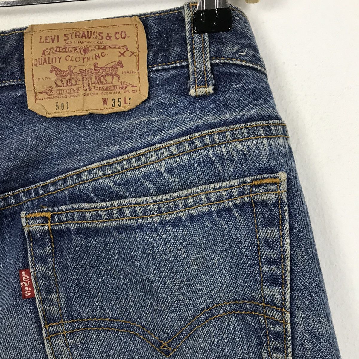 Designer × Levi's Vintage Clothing × Vintage 💣OFFER Vtg LEVI’S 501 Marilyn Monroe Rare Style Jeans Size US 33 - 10 Thumbnail