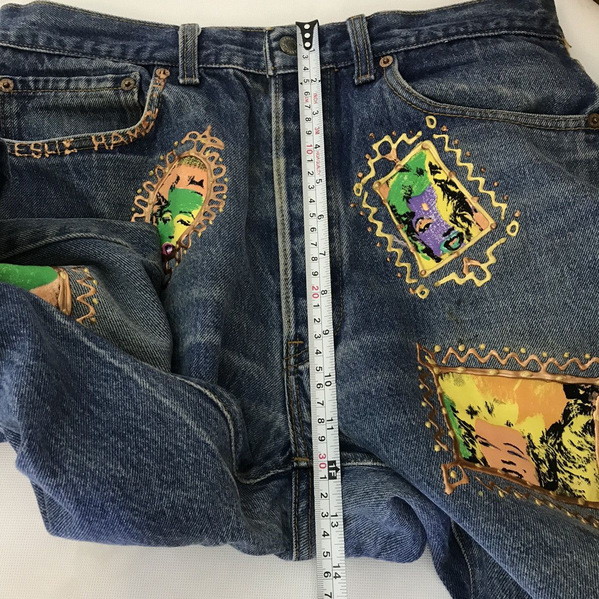 Designer × Levi's Vintage Clothing × Vintage 💣OFFER Vtg LEVI’S 501 Marilyn Monroe Rare Style Jeans Size US 33 - 12 Thumbnail