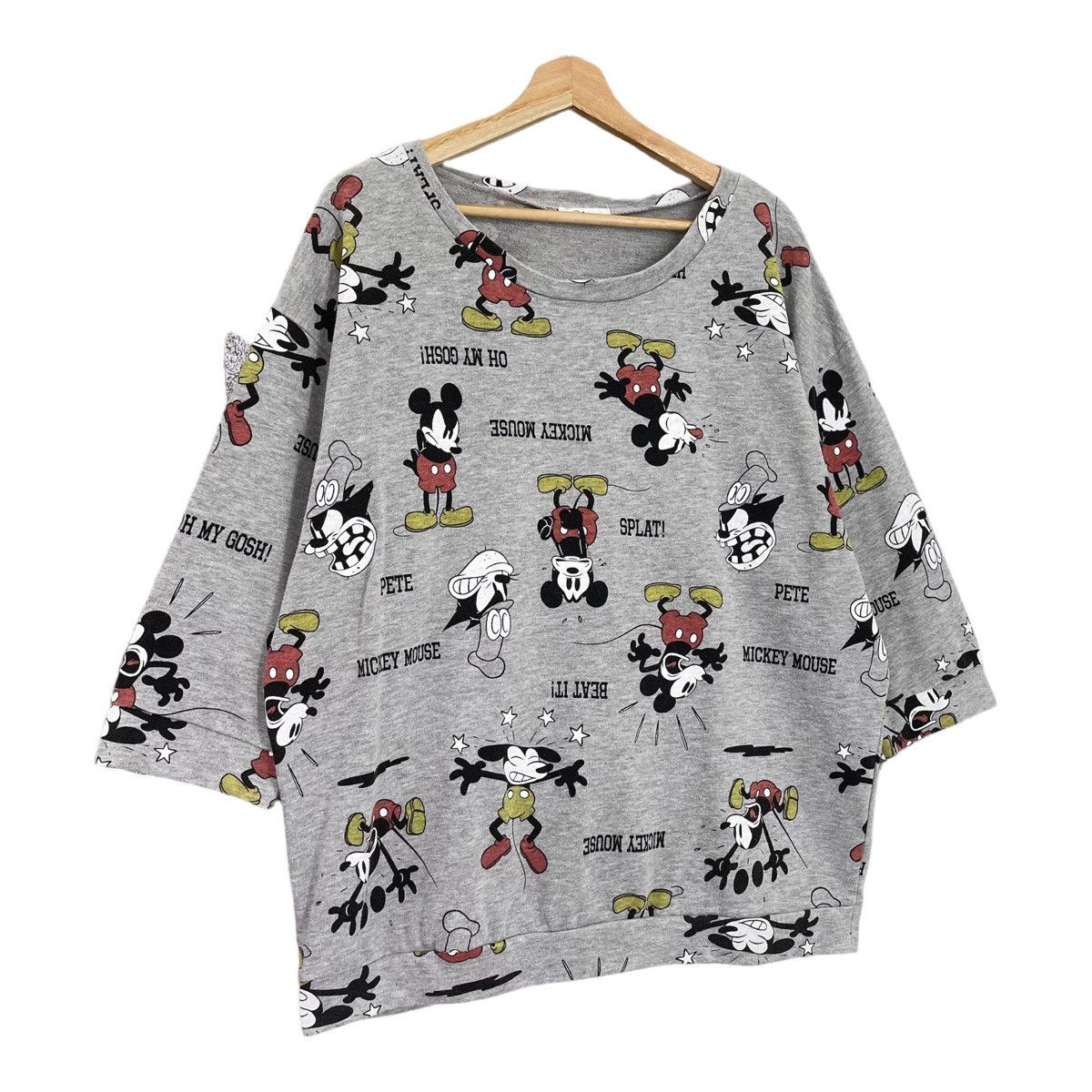 Disney Mickey Mouse Fullprint Pullover Crewneck Sweatshirt Size L Size US L / EU 52-54 / 3 - 2 Thumbnail