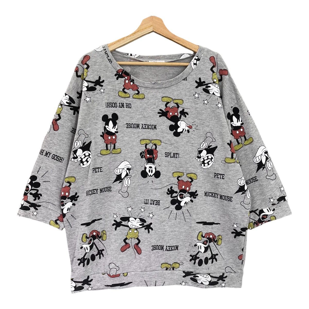 Disney Mickey Mouse Fullprint Pullover Crewneck Sweatshirt Size L Size US L / EU 52-54 / 3 - 1 Thumbnail