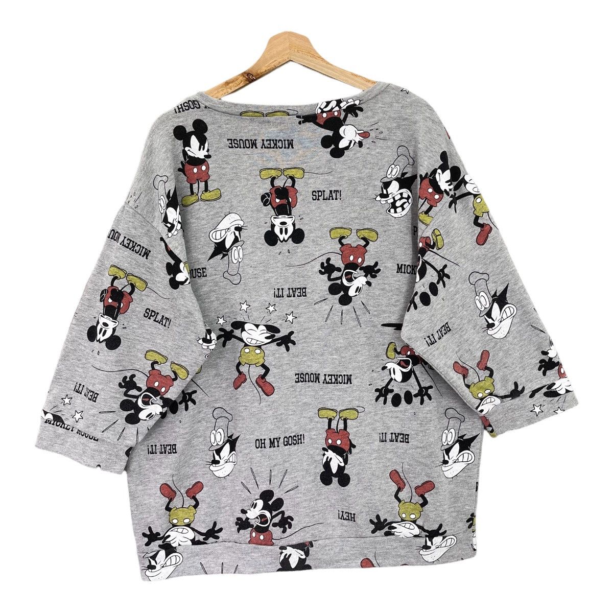 Disney Mickey Mouse Fullprint Pullover Crewneck Sweatshirt Size L Size US L / EU 52-54 / 3 - 6 Thumbnail