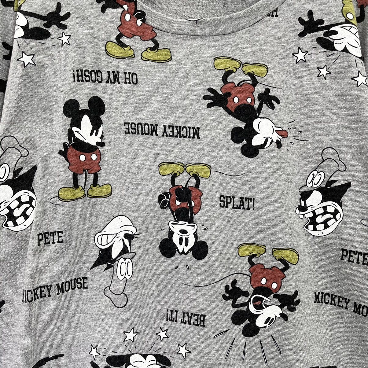 Disney Mickey Mouse Fullprint Pullover Crewneck Sweatshirt Size L Size US L / EU 52-54 / 3 - 5 Thumbnail