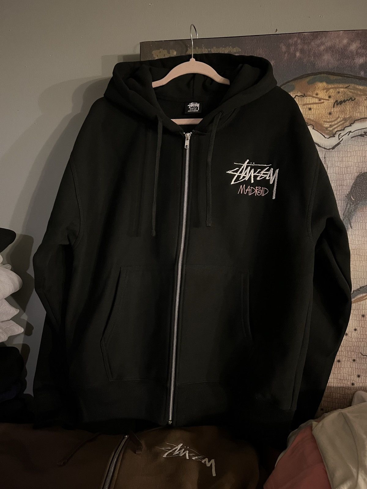 Streetwear × Stussy Stussy Madrid Zip Up Hoodie | Grailed