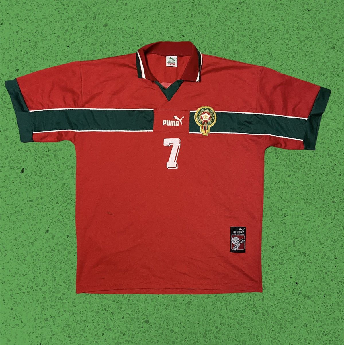 MOROCCO 1998 2000 HOME FOOTBALL SHIRT SOCCER JERSEY PUMA sz M