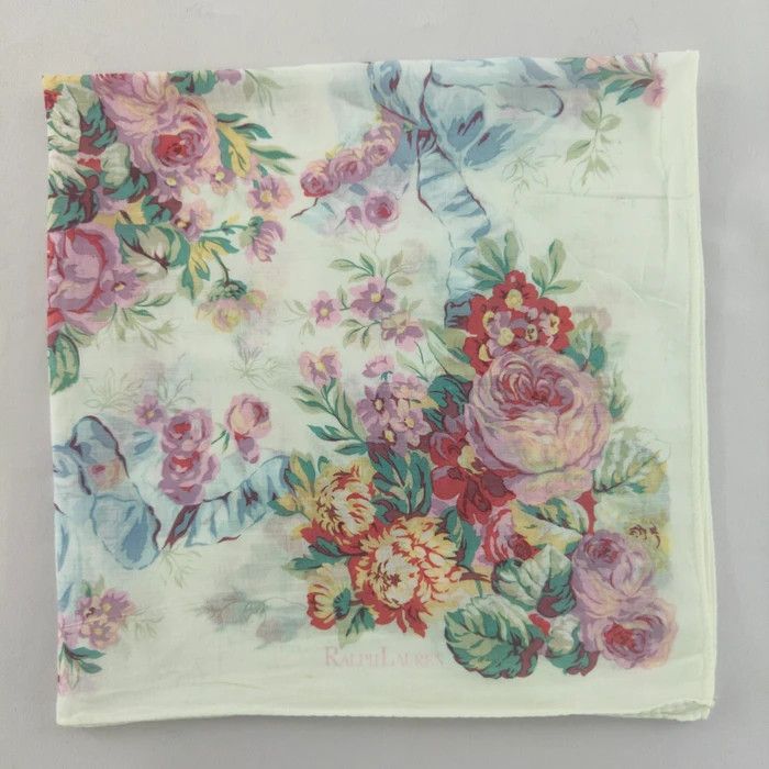 Ralph Lauren × Vintage RL Handkerchief/ Neckerchief/ Bandana - 3F2247 Size ONE SIZE - 3 Thumbnail