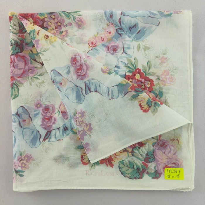 Ralph Lauren × Vintage RL Handkerchief/ Neckerchief/ Bandana - 3F2247 Size ONE SIZE - 1 Thumbnail