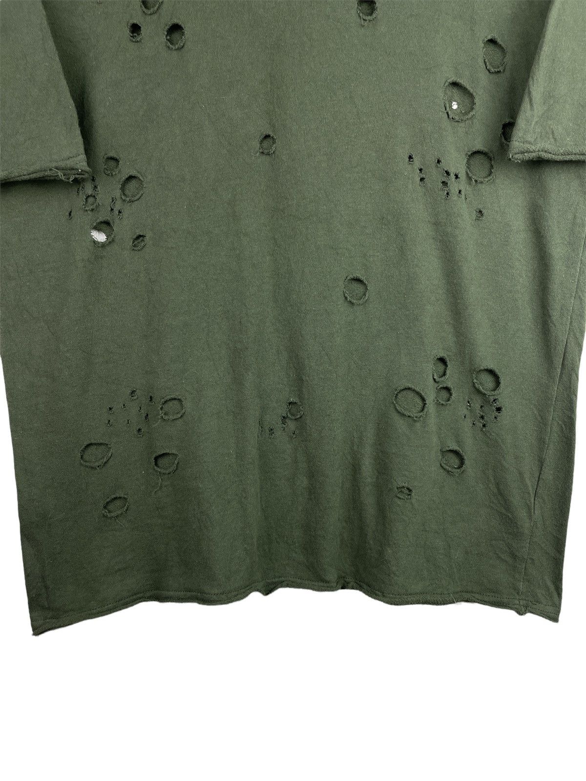 Japanese Brand × Seditionaries Distressed Ragout BulletHoles Boatneck Rawcut SS Thermal Tee Size US L / EU 52-54 / 3 - 4 Thumbnail
