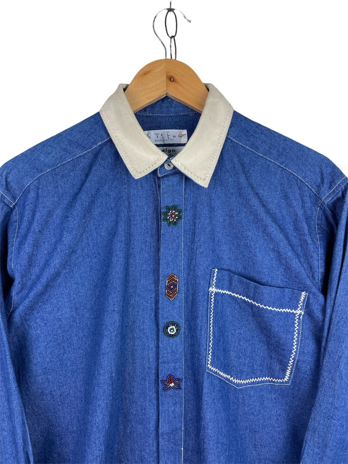 45rpm × Indigo Indigo Americana Ranch-wear Western Shirt Size US M / EU 48-50 / 2 - 4 Thumbnail