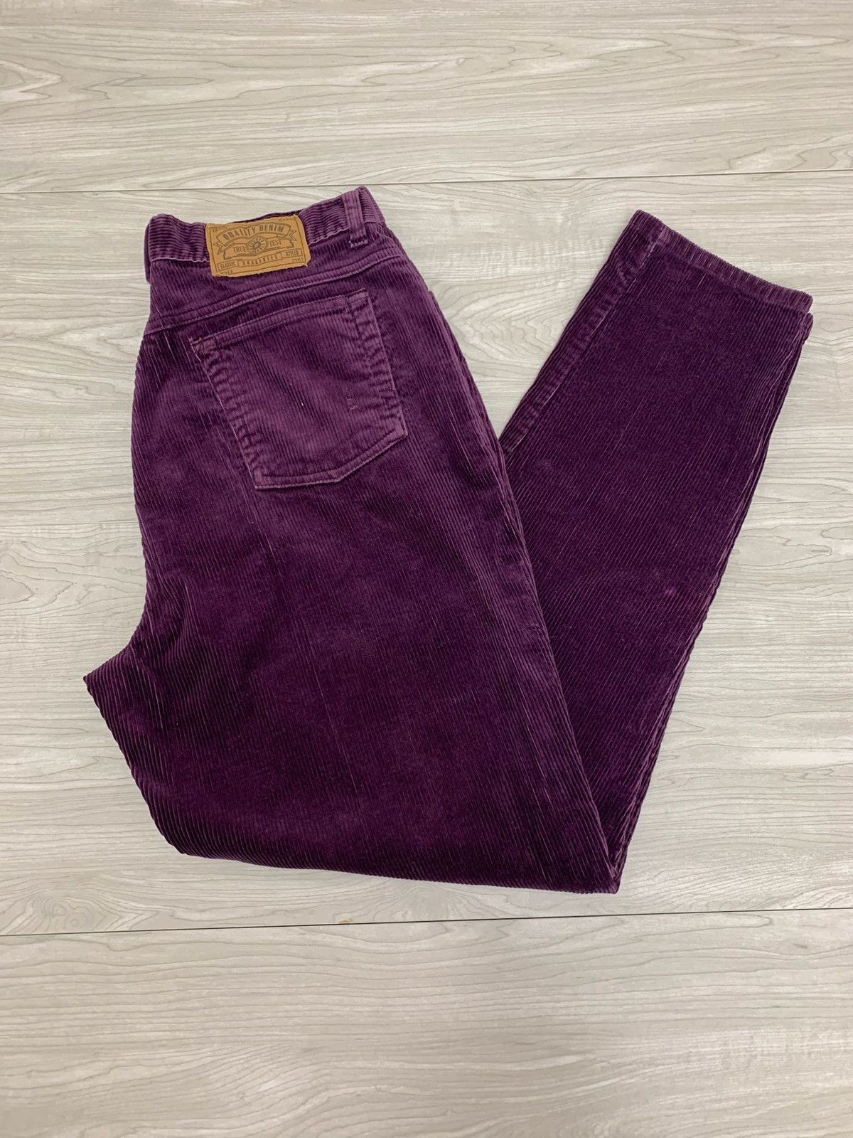 Vintage Vintage Purple Corduroy pants 30x30 Size US 30 / EU 46 - 1 Preview