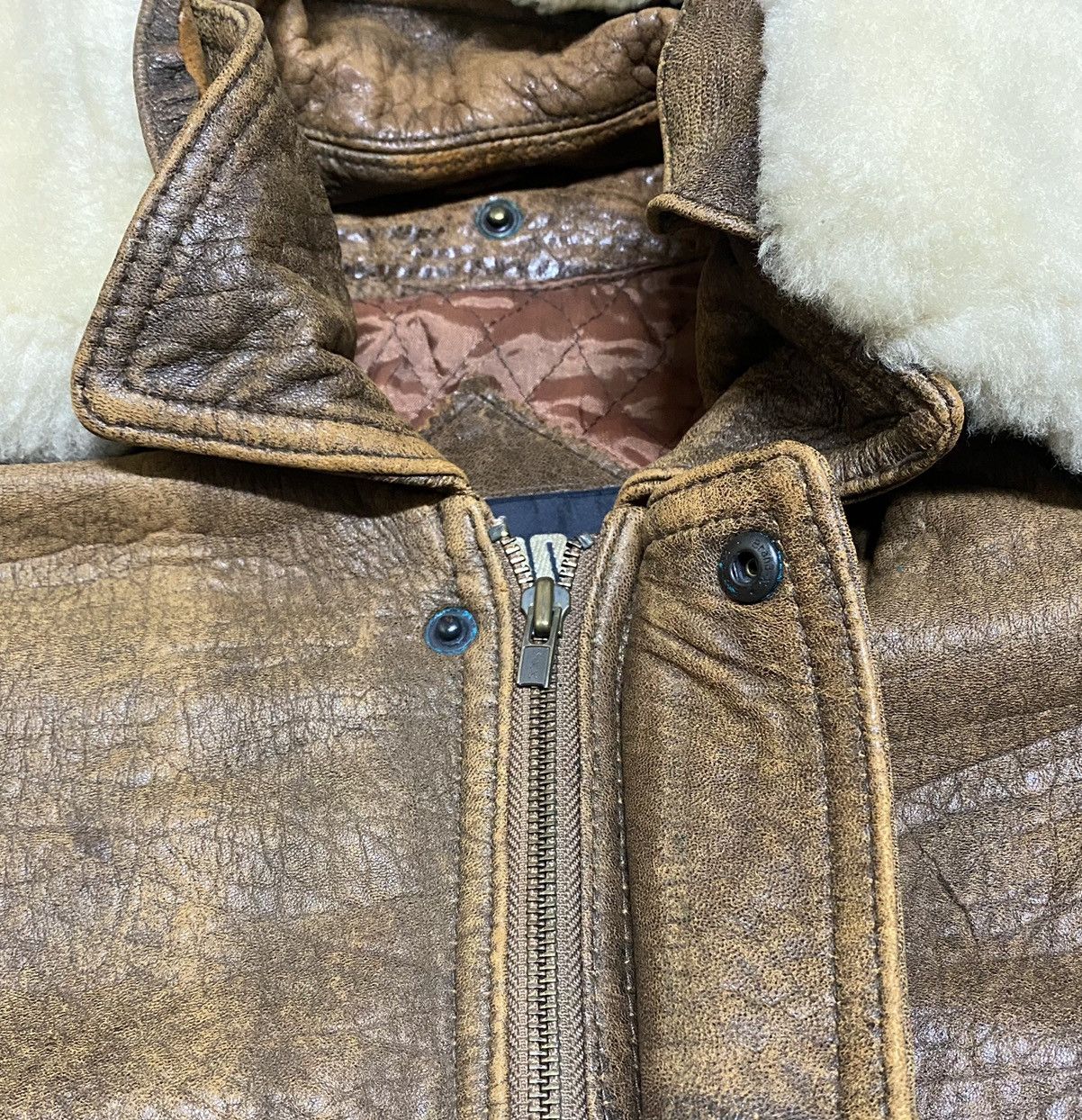 Vintage Vintage Japan Uno Umno Quilted Hunting Leather Jacket Size US M / EU 48-50 / 2 - 5 Thumbnail