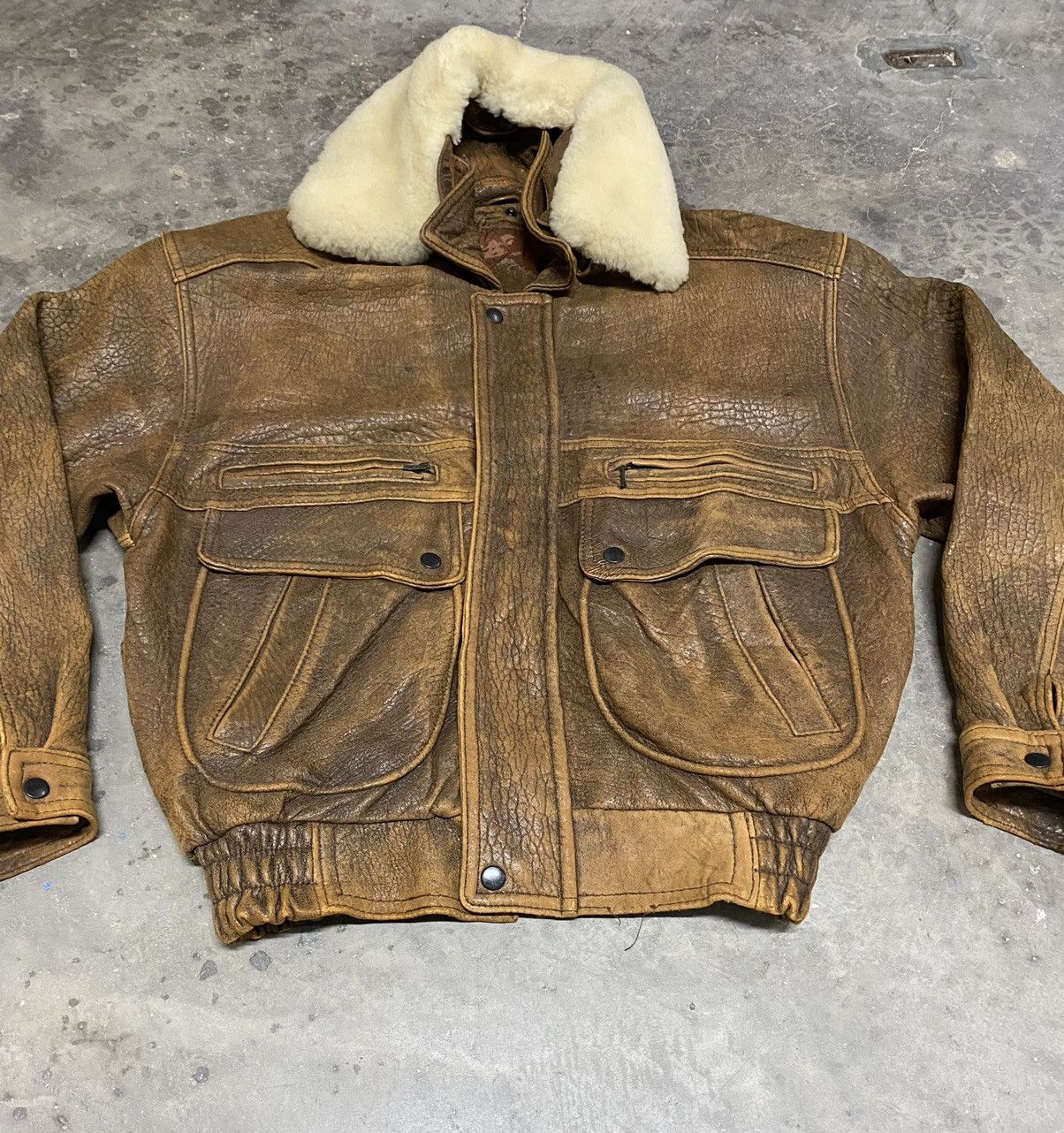 Vintage Vintage Japan Uno Umno Quilted Hunting Leather Jacket Size US M / EU 48-50 / 2 - 2 Thumbnail