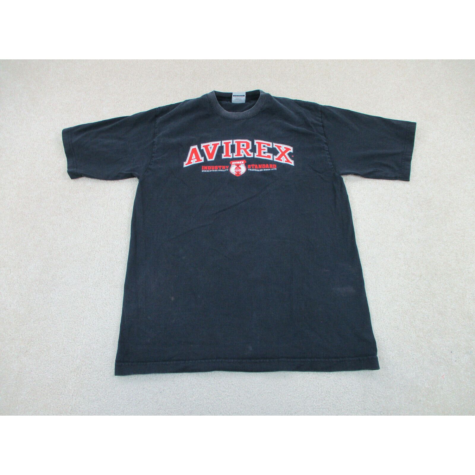 Avirex Black Shirt with Woman Graphic - Medium