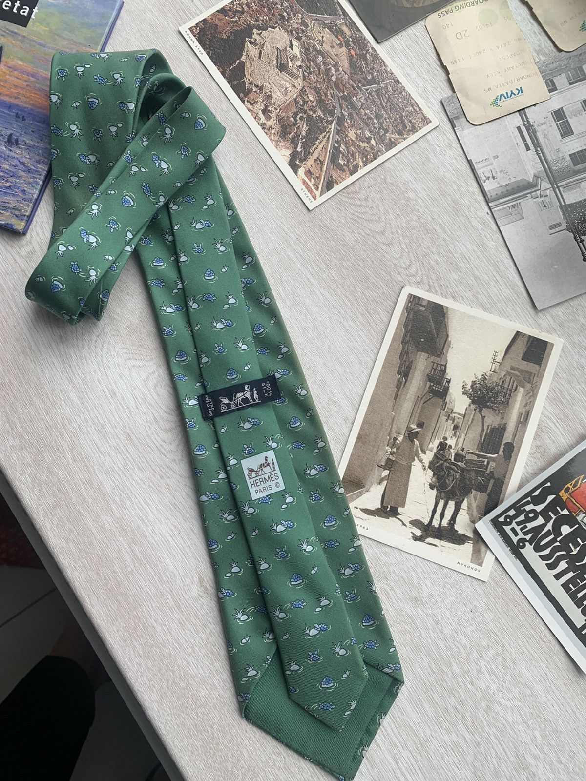 Hermes Hermes paris turtles silk ties Size ONE SIZE - 1 Thumbnail