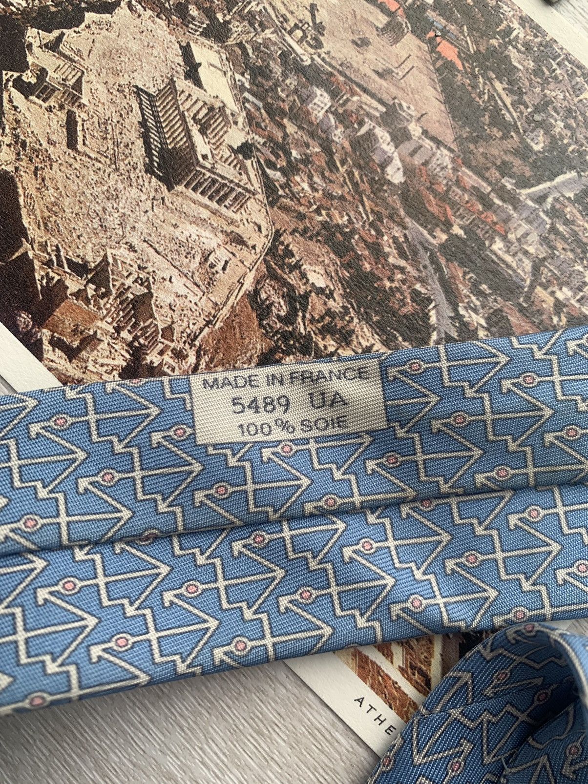 Hermes Hermes paris blue silk ties Size ONE SIZE - 5 Thumbnail