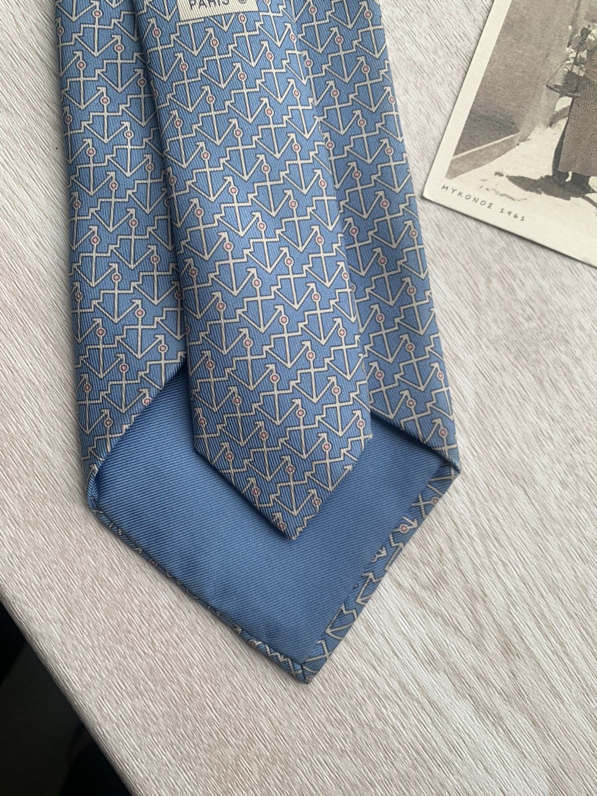 Hermes Hermes paris blue silk ties Size ONE SIZE - 3 Thumbnail