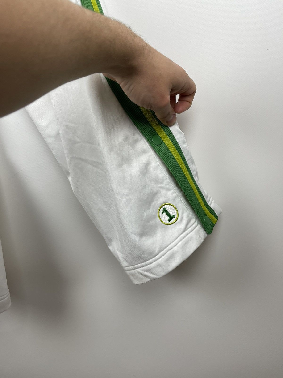 Nike Nike vintage y2k white green stripes button down pants nba Size US 30 / EU 46 - 13 Thumbnail