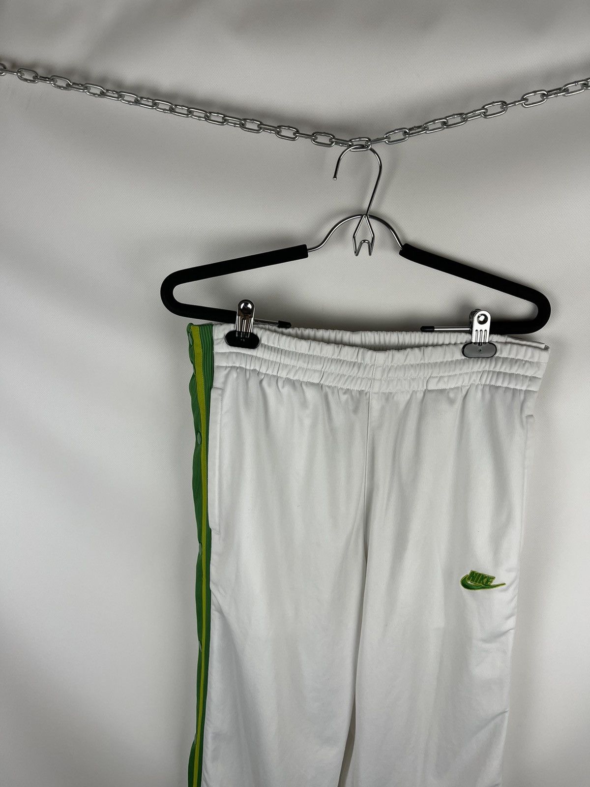 Nike Nike vintage y2k white green stripes button down pants nba Size US 30 / EU 46 - 3 Thumbnail