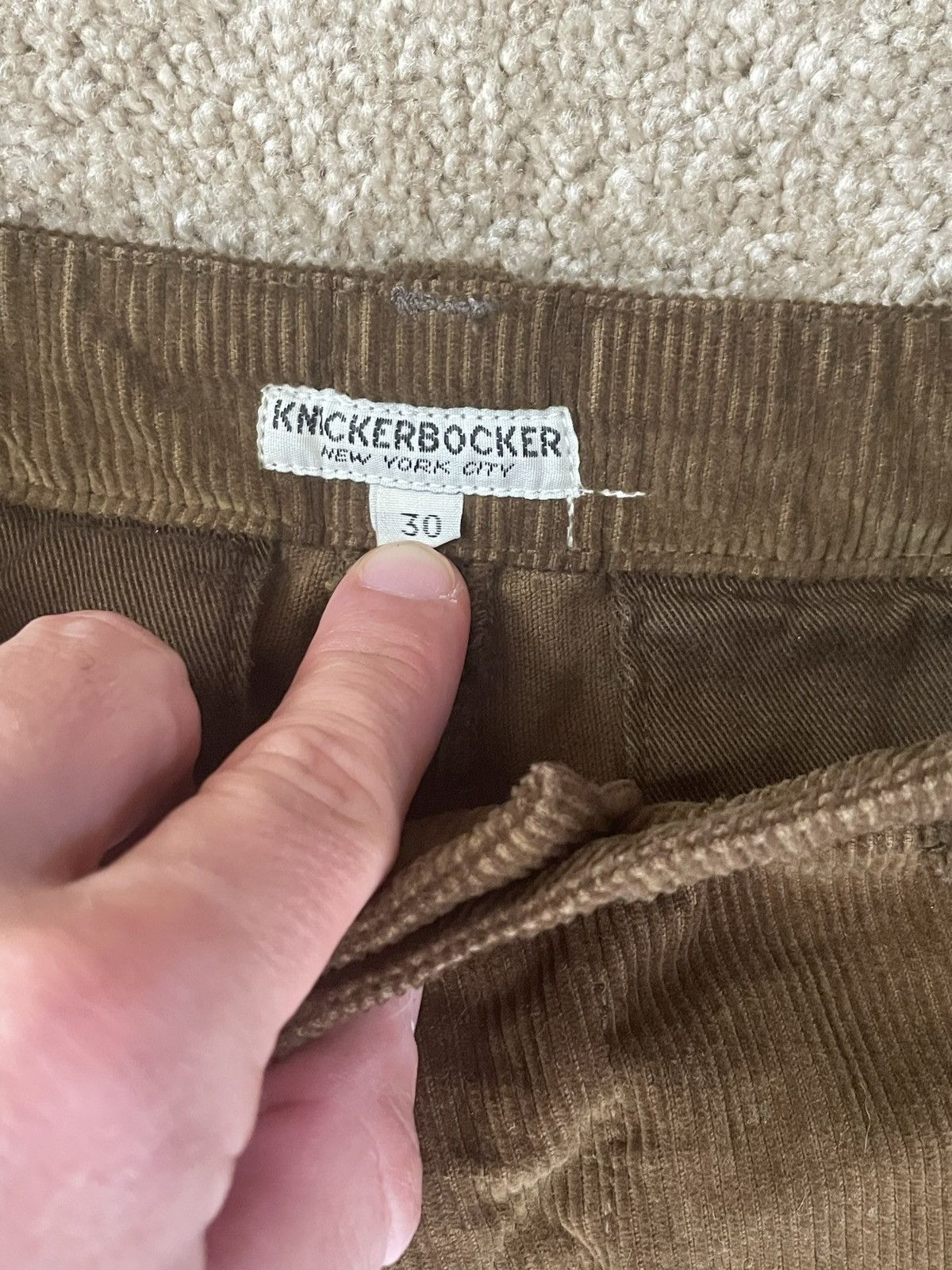 Knickerbocker Mfg Co knickerbocker flat front tapered brown corduroy pants Size US 30 / EU 46 - 5 Thumbnail