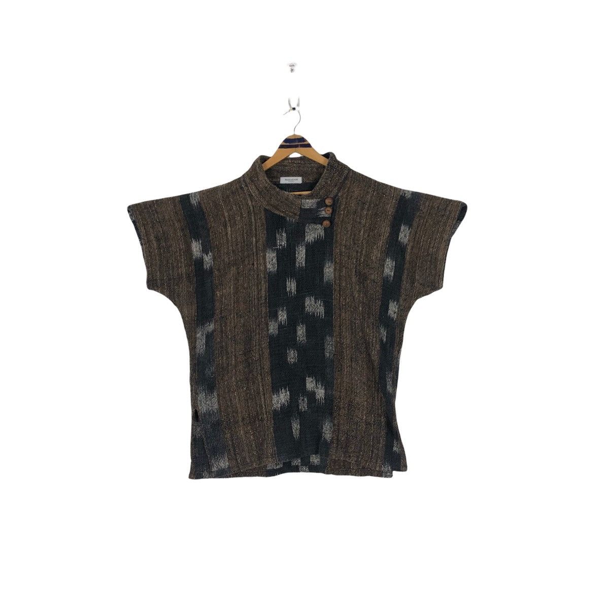 Native Maharani Boutique Tweed Tunic Top Shirt Size US XL / EU 56 / 4 - 3 Thumbnail