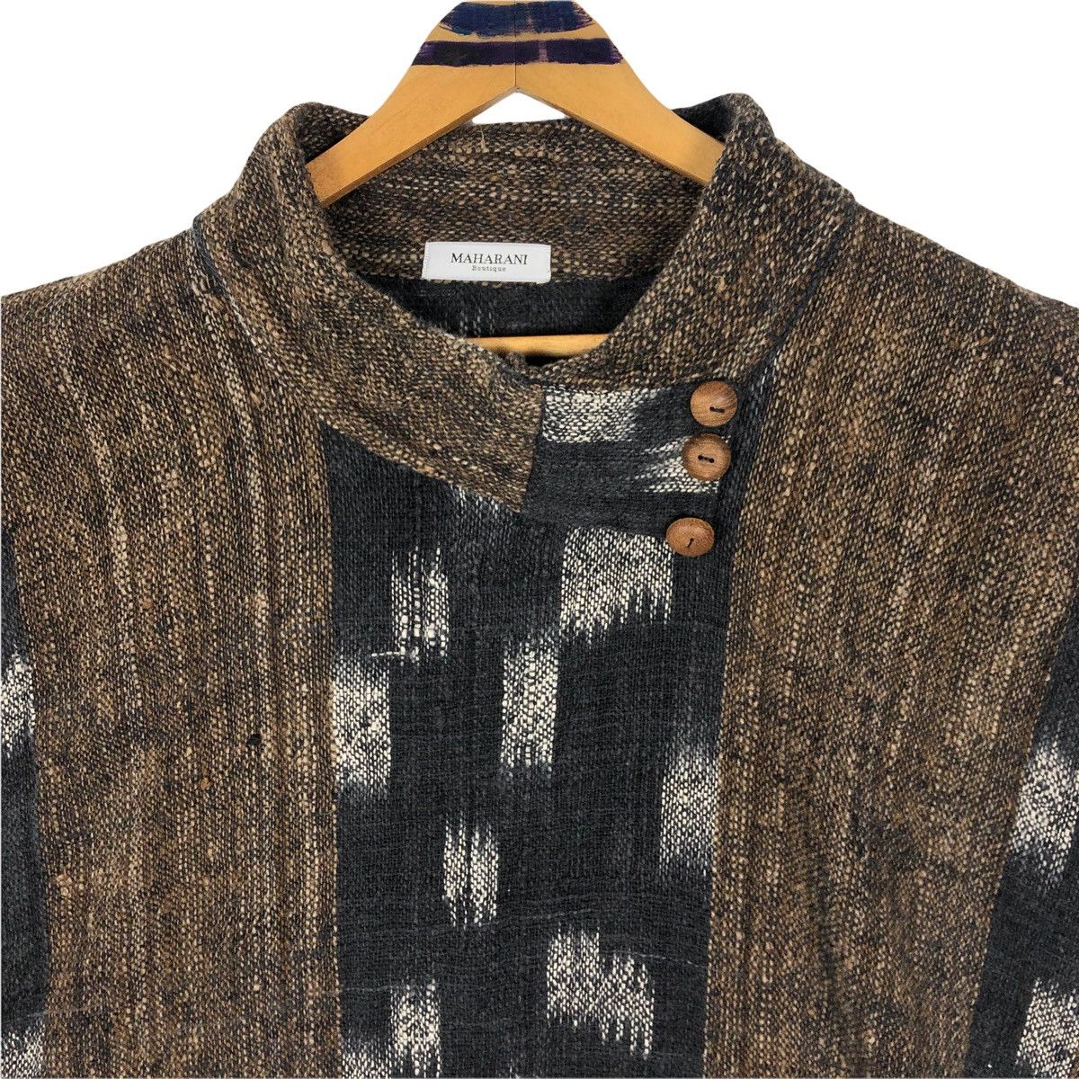 Native Maharani Boutique Tweed Tunic Top Shirt Size US XL / EU 56 / 4 - 5 Thumbnail