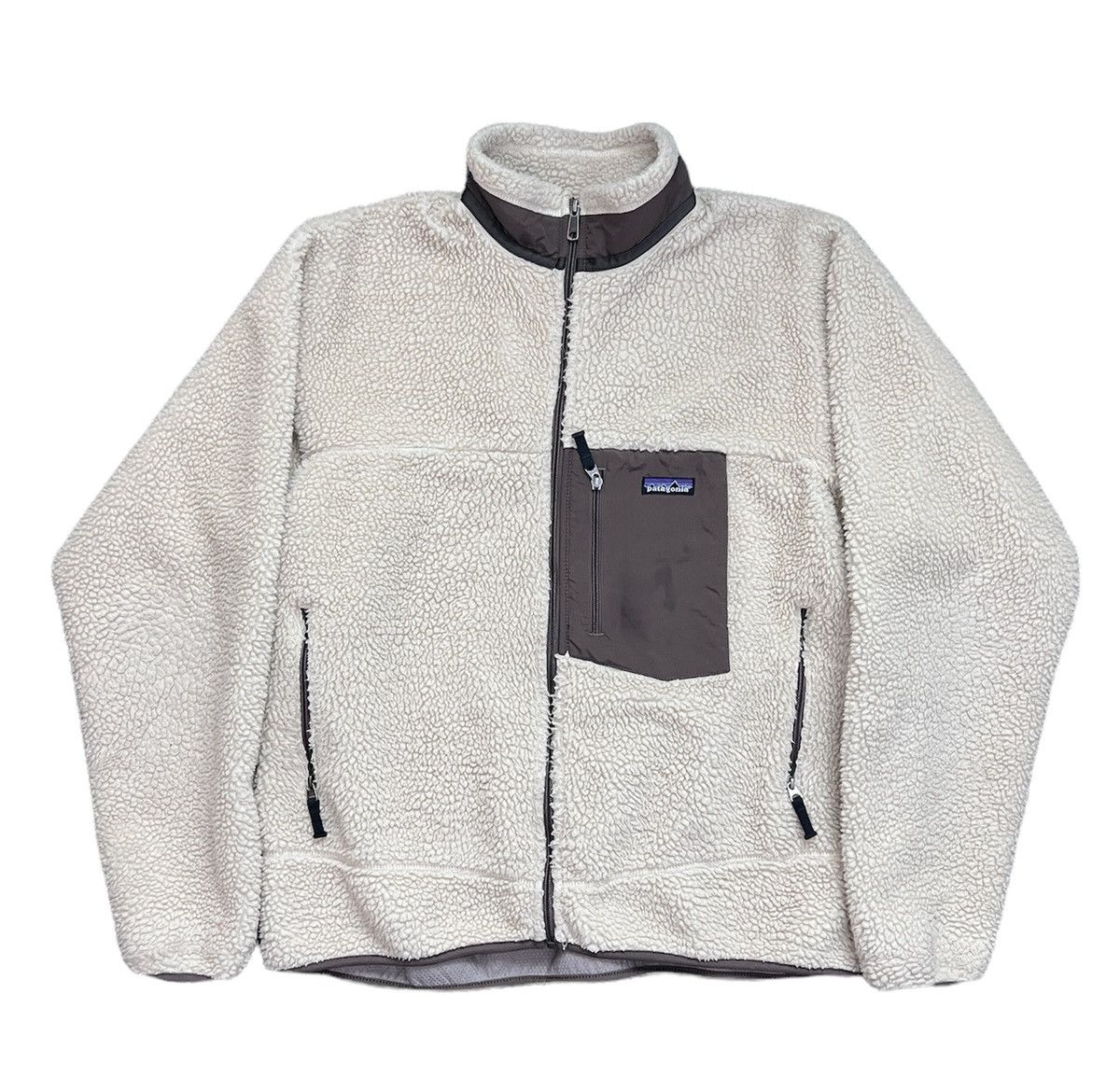 Patagonia × Vintage Vintage 2008 Patagonia Retro-X Fleece Oatmeal/Brown Size US XL / EU 56 / 4 - 1 Thumbnail