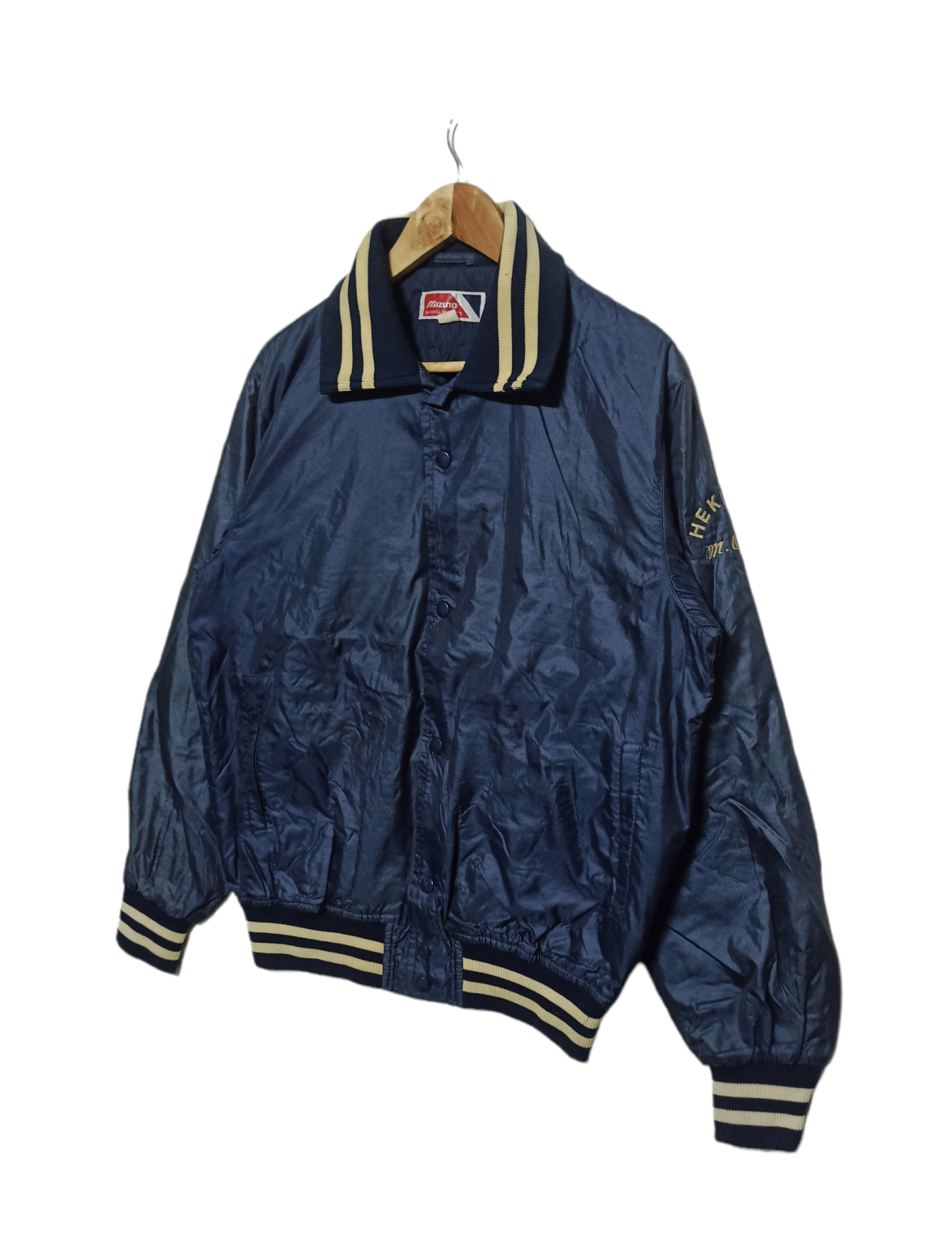 Mizuno × Vintage Vintage Mizuno Varsity Jacket Size US M / EU 48-50 / 2 - 2 Thumbnail