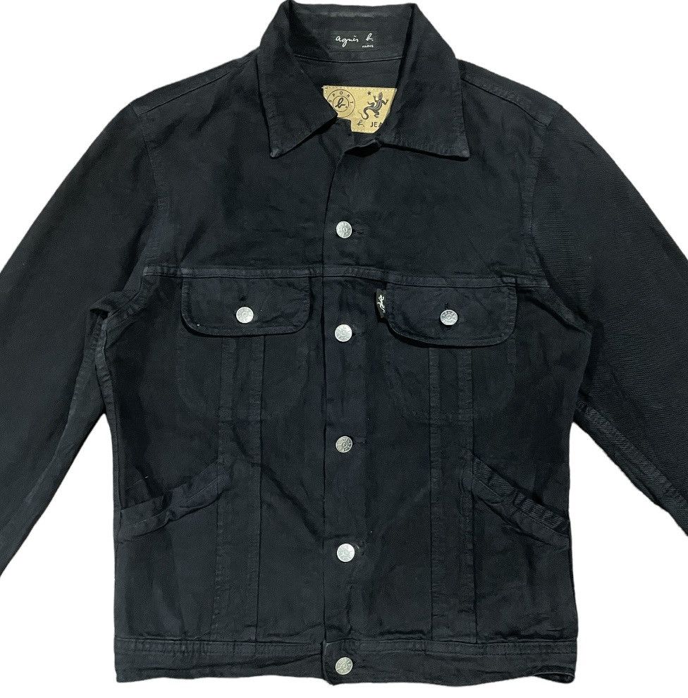 agnes b. Vintage Agnes B. Denim Button Fly Jacket Size US M / EU 48-50 / 2 - 4 Thumbnail