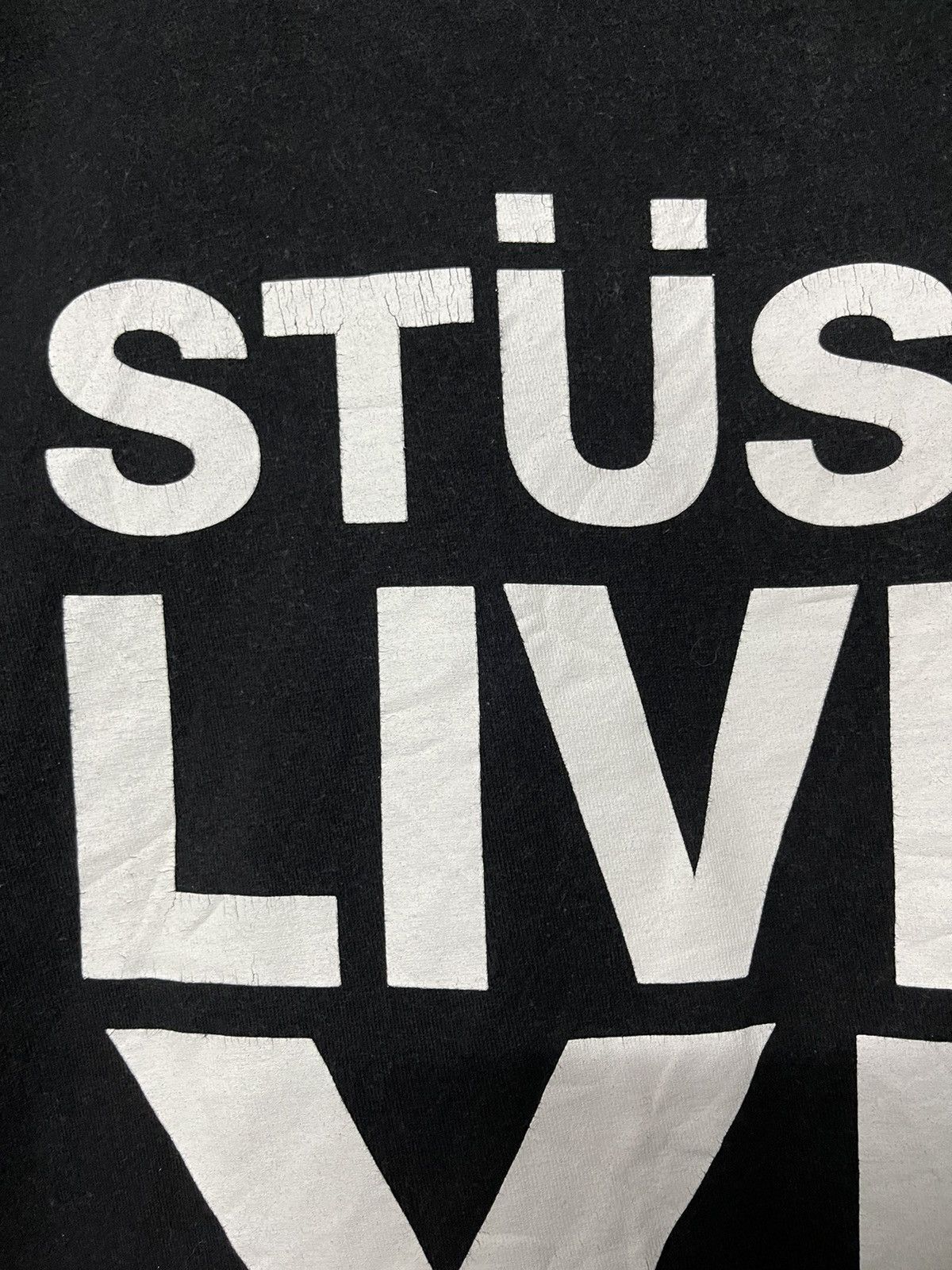 Stussy × Vintage Vintage Stussy Livin XL Streetwear Tee Size US XL / EU 56 / 4 - 4 Thumbnail