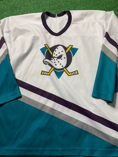 Campri Anaheim Mighty Ducks Jersey NHL 15 mens L -  retro,  vintage & old football shirts & jersey from super stars