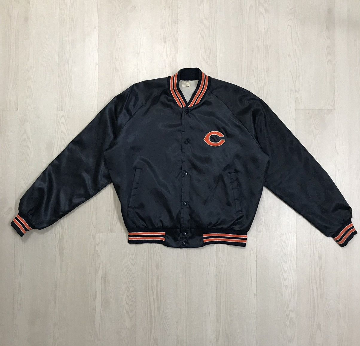 Vintage CHICAGO BEARS Varsity Jacket by Chalk Line 80s Hip Hop 