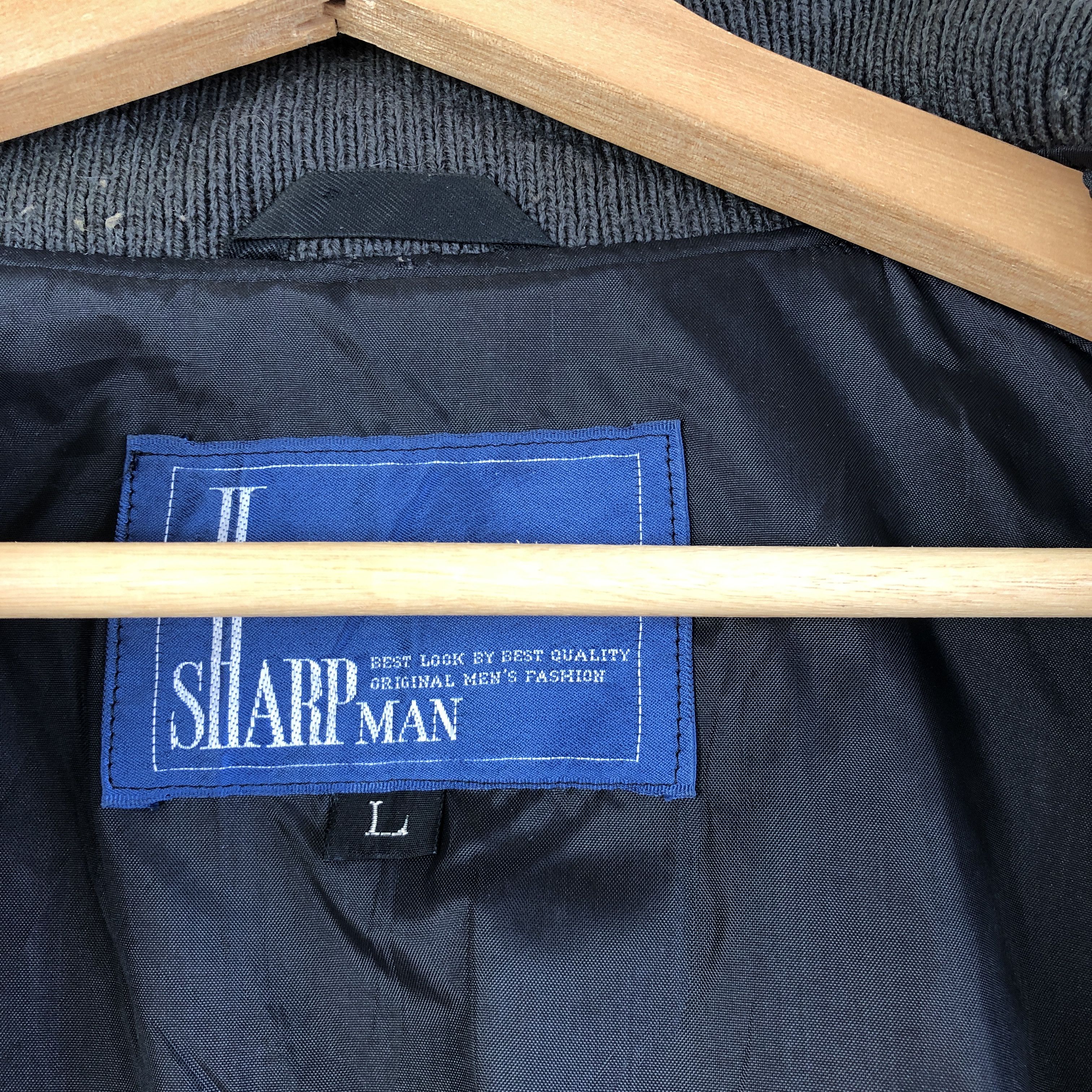 Japanese Brand × Vintage Vintage 90s Sharpman Varsity Jacket Sharpman Wool Jacket Size US L / EU 52-54 / 3 - 8 Thumbnail