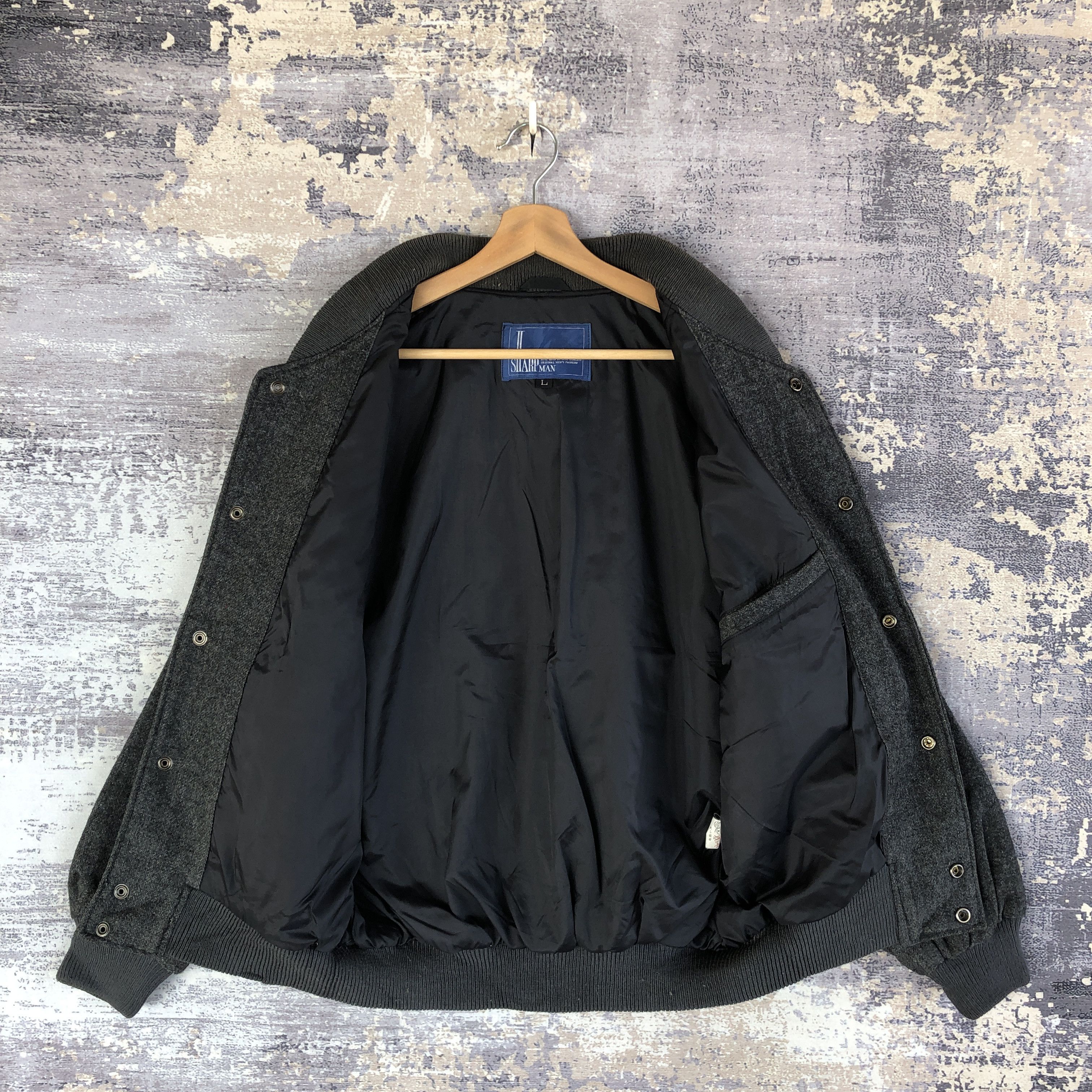 Japanese Brand × Vintage Vintage 90s Sharpman Varsity Jacket Sharpman Wool Jacket Size US L / EU 52-54 / 3 - 7 Thumbnail