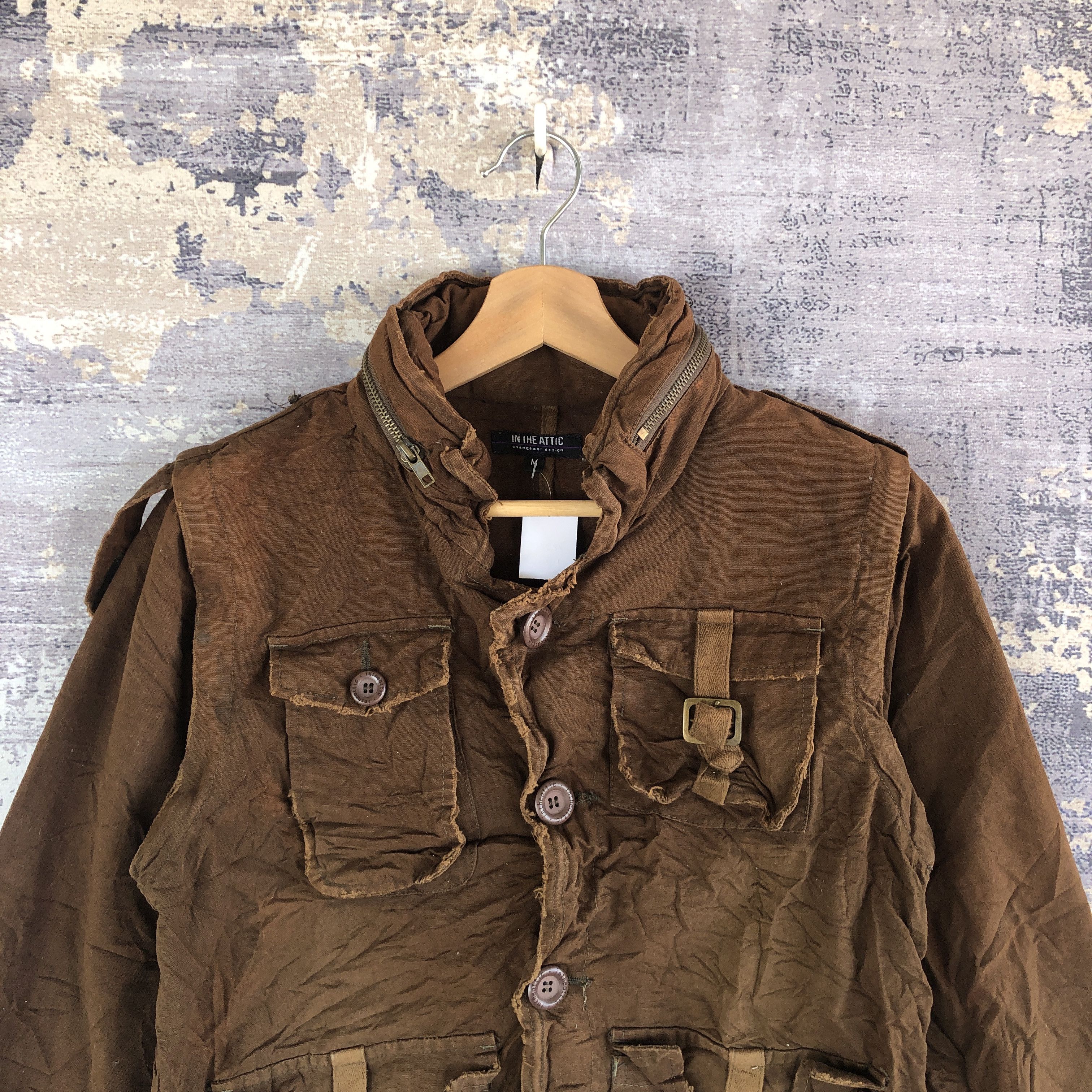 In The Attic × Japanese Brand In The Attic Jacket Japanese Multi Pocket Bondage Jacket Size US S / EU 44-46 / 1 - 2 Thumbnail