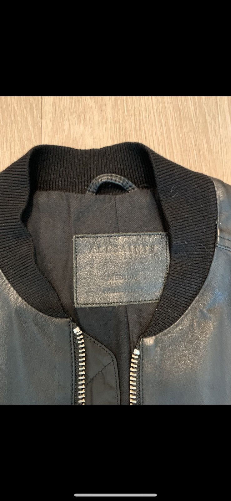 Allsaints Allsaints black leather bomber jacket Size US M / EU 48-50 / 2 - 2 Thumbnail