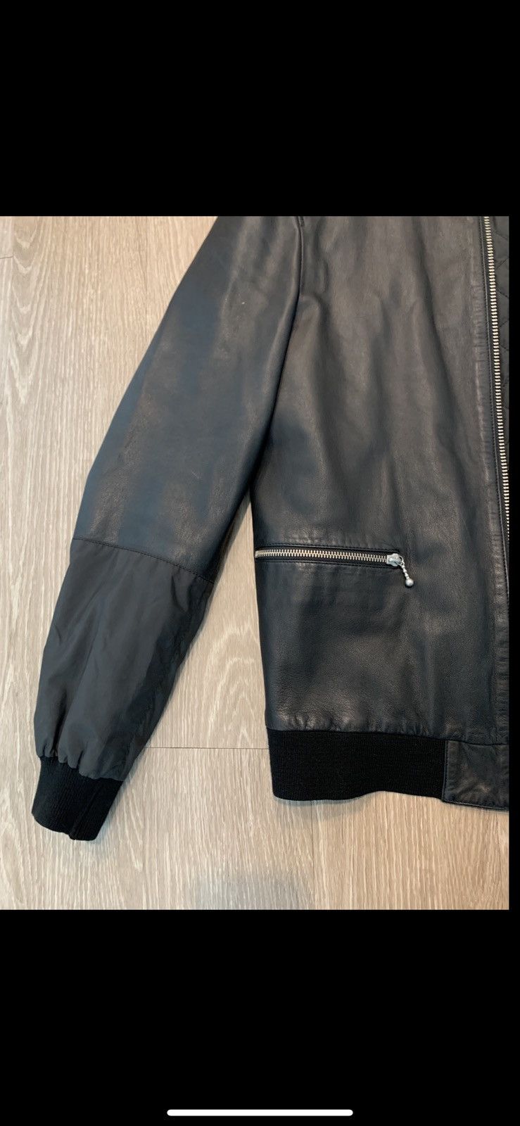 Allsaints Allsaints black leather bomber jacket Size US M / EU 48-50 / 2 - 3 Thumbnail