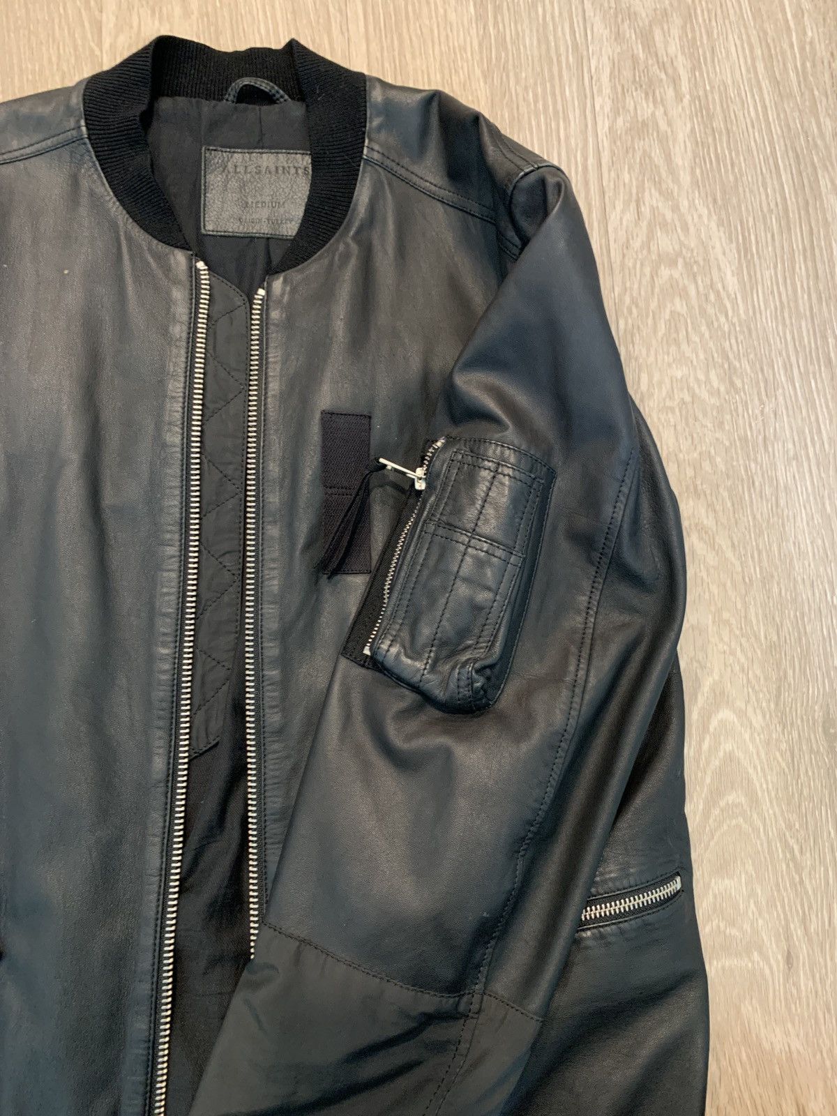 Allsaints Allsaints black leather bomber jacket Size US M / EU 48-50 / 2 - 5 Thumbnail
